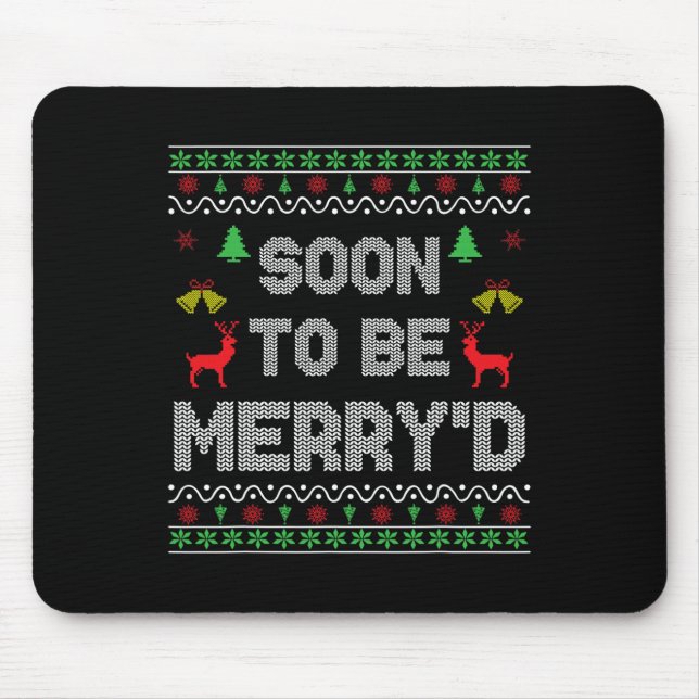 Mousepad Em breve, Felizes engajados Casais que combinam fe (Frente)