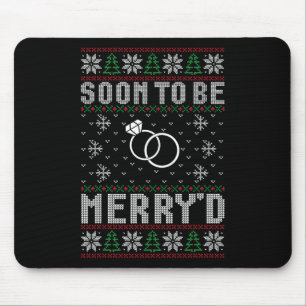Mousepad Em breve para se casar com a Feliz de Natal do noi