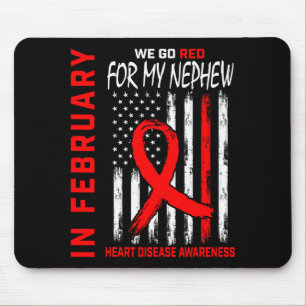 Mousepad Em Fevereiro Usamos Vermelho Pelo Tio Doença Cardí