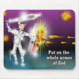 Mousepad Em geral armadura psta do deus