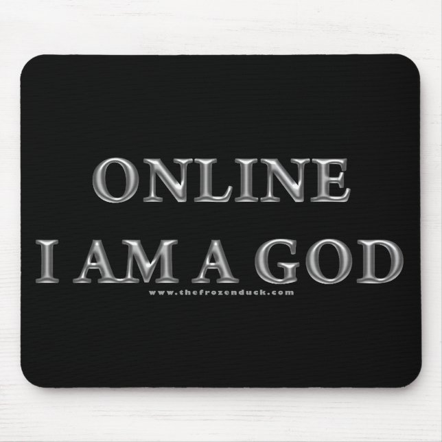 Mousepad Em linha eu sou um deus (Frente)