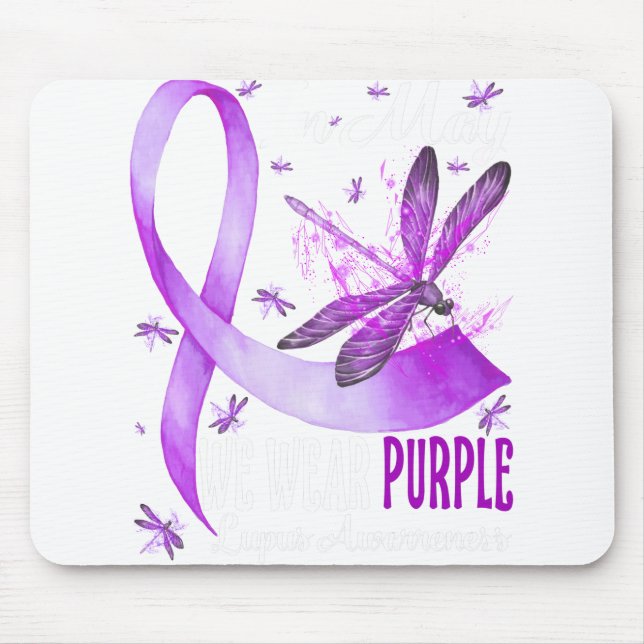 Mousepad Em maio, Vestimos Dragonfly.pn (Frente)