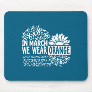 Mousepad Em março use deficiência de desenvolvimento laranj
