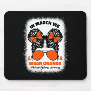 Mousepad Em Março Vestimos Laranja Múltipla Esclerose Awar