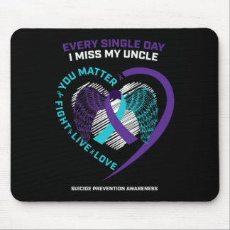 Mousepad Em Memória Eu Sinto Falta Do Meu Tio De Prevenção