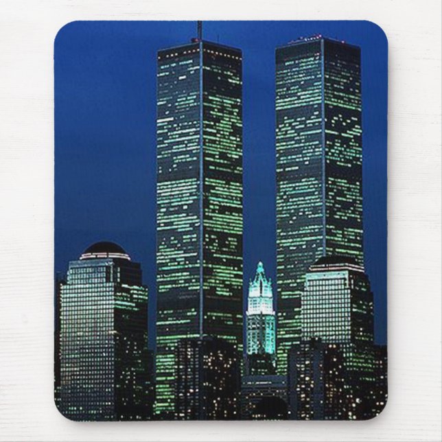 Mousepad Em Memoriam na memória das torres gémeas WTC NYC (Frente)