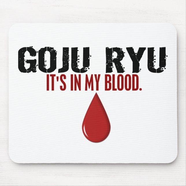 Mousepad Em meu sangue GOJU RYU (Frente)