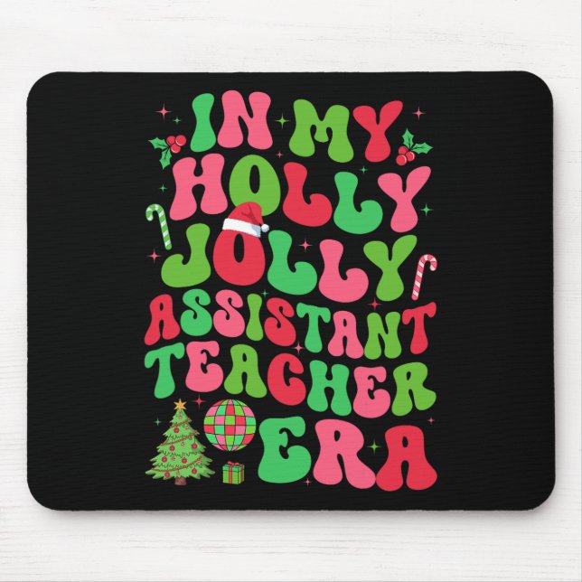 Mousepad Em Minha Holly Xmas Jolly Istant Professora Era Ch (Frente)