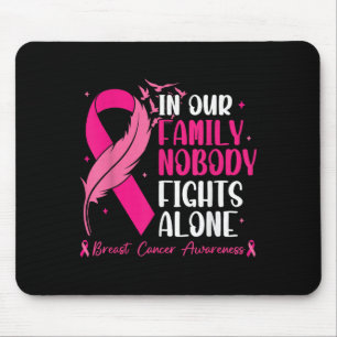 Mousepad Em Nossa Família Ninguém Luta Sozinho - Cancer De