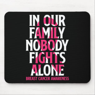 Mousepad Em Nossa Família Ninguém Luta Sozinho - Cancer De 