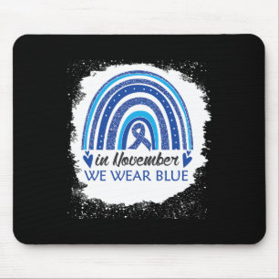 Mousepad Em novembro, Vestimos A Rib Azul Do Arco-Íris Azul