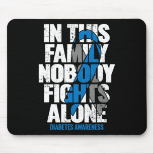 Mousepad Em novembro Vestimos Diabetes Diabéticos T1D T2D A