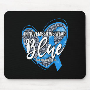 Mousepad Em novembro, Vestimos Mês de Consciência da Diabet