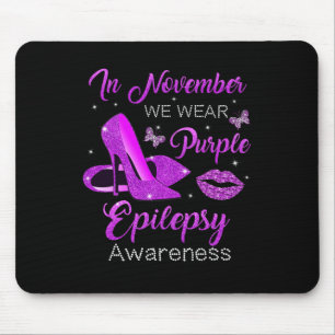Mousepad Em novembro, Vestimos Púrpura Altos Saltos Epileps