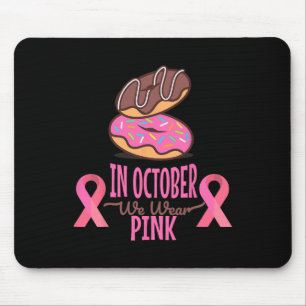 Mousepad Em outubro Vestimos Mulheres Canceres Rosa