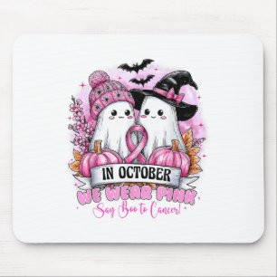 Mousepad Em outubro, Vestimos Nk Ghost Halloween Cance