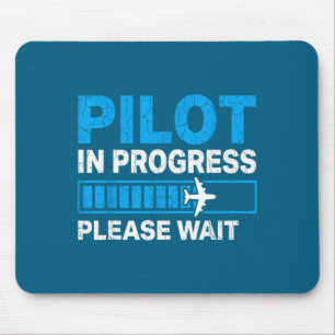 Mousepad Em Piloto Engraçado Progresso Piloto Estudante Avi
