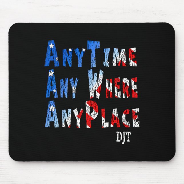 Mousepad Em Qualquer Lugar, Donald Trump 2024 Cotação 1 (Frente)