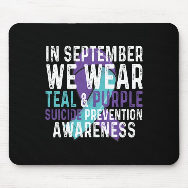 Mousepad Em setembro Vestimos A Prevenção Do Suicídio De Ro (Frente)