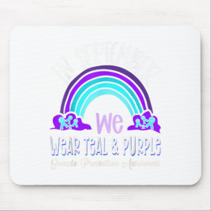 Mousepad Em Setembro, Vestimos Suicídio De Fita Roxal Teal