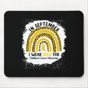 Mousepad Em setembro Visto Dourado Para Cancer De Infância