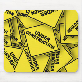 Mousepad Em Sinais De Construção