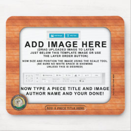 Mousepad Em todo o mundo arte feita sob encomenda & foto