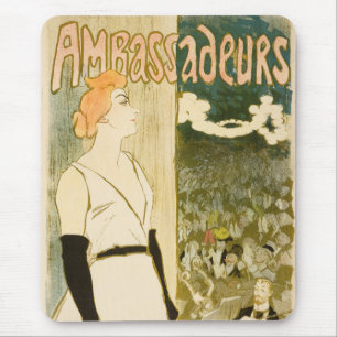 Mousepad Embaixadores Yvette Guilbert por Theophile Steinle