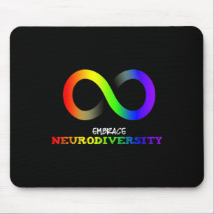 Mousepad Embarcar Neurodiversity Autism Asd Adhd Rainbow In