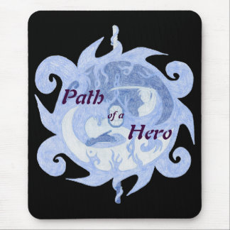 Mousepad Emblema "Caminho de um Herói" (com título)