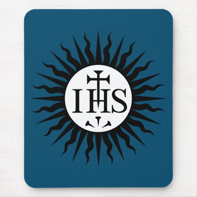 Mousepad Emblema da Companhia de Jesus Monograma (Frente)