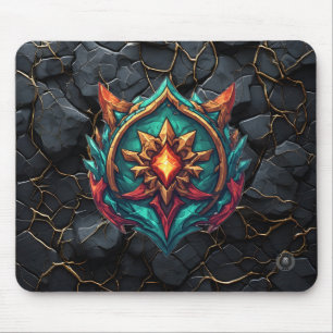 Mousepad Emblema de Jogador de Crista de Dragão Mítico