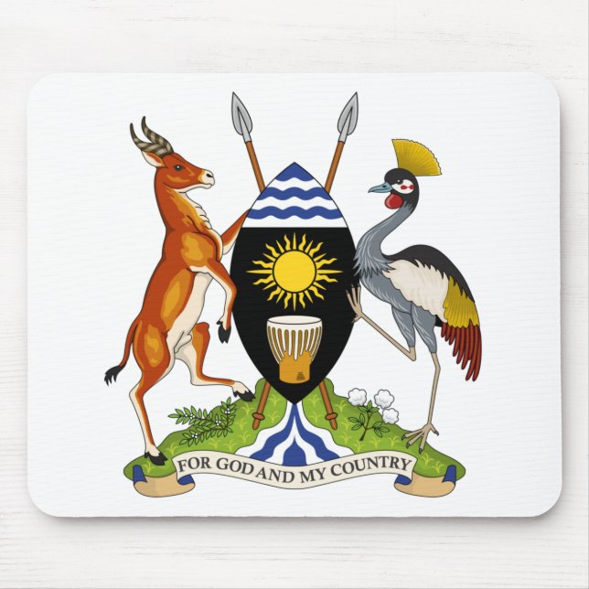 Mousepad emblema de uganda (Frente)
