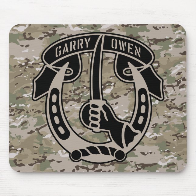 Mousepad Emblema do 7º Regimento de Cavalaria Garry Owen (Frente)