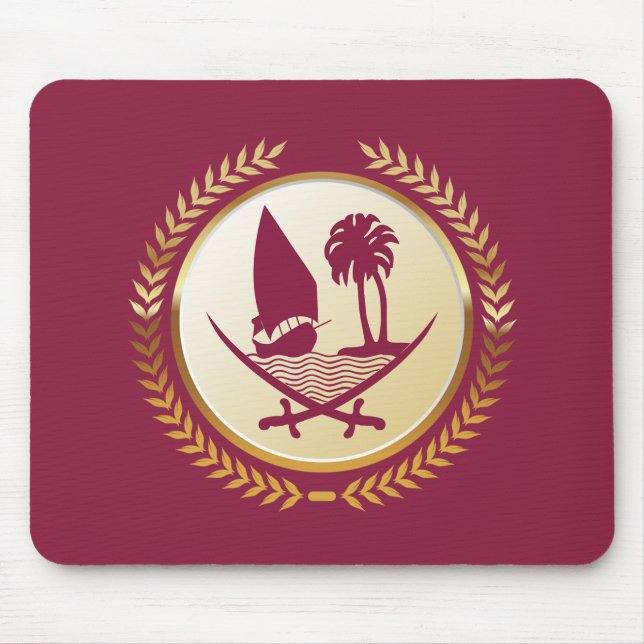 Mousepad Emblema do Catar (Frente)