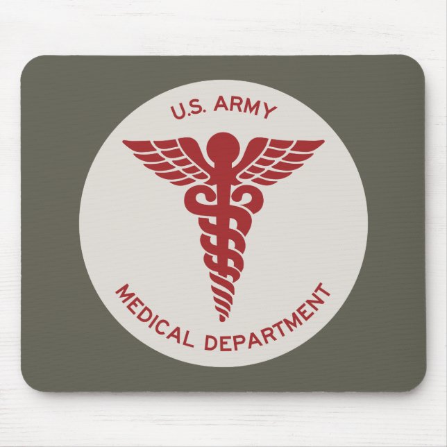 Mousepad Emblema do Departamento Médico do Exército dos EUA (Frente)