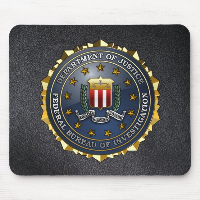 Mousepad Emblema do FBI (Frente)