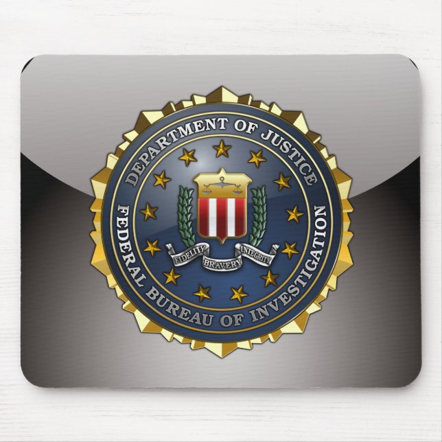 Mousepad Emblema do FBI (Frente)
