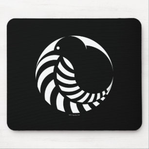 Mousepad Emblema do quivi de NZ/samambaia de prata