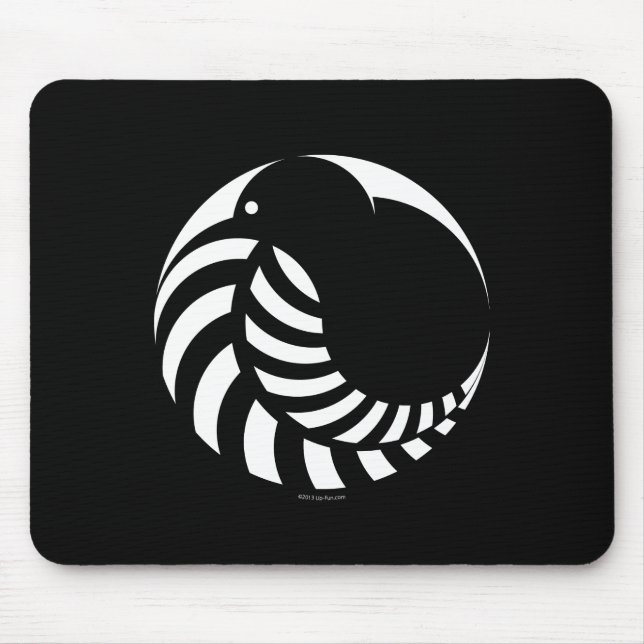 Mousepad Emblema do quivi de NZ/samambaia de prata (Frente)
