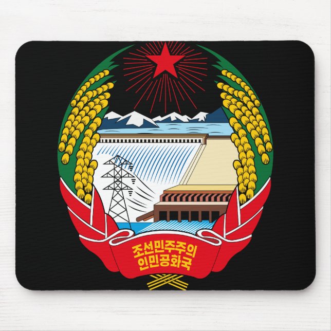 Mousepad emblema norte de Coreia (Frente)