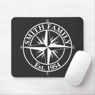 Mousepad Emblema personalizável do monograma de estrela de