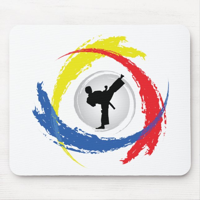 Mousepad Emblema Tricolor do karaté (Frente)