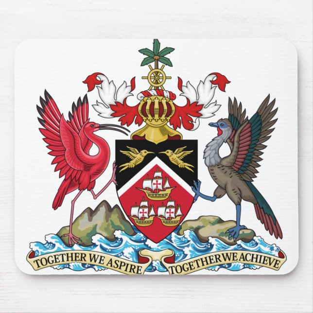 Mousepad emblema trinidade e tobago (Frente)