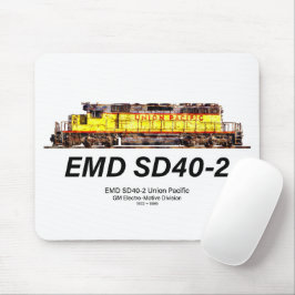 Mousepad EMD SD40-2 Locomotiva Diesel. União do Pacífico