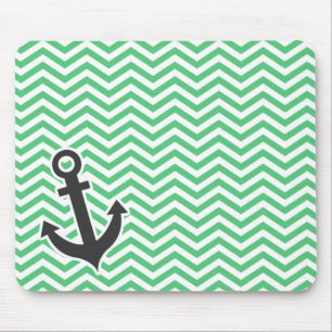 Mousepad Emerald Green Chevron; Âncora