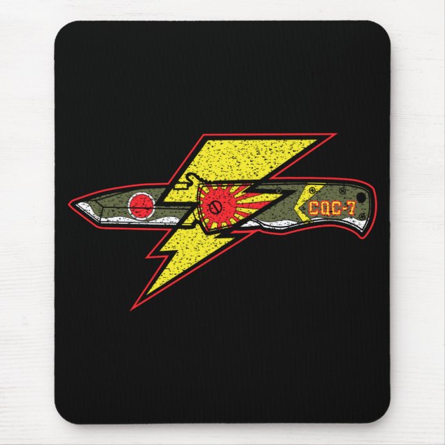 Mousepad Emerson Knives CQC-7 Kamikaze Zero Polo Camisa Par (Frente)