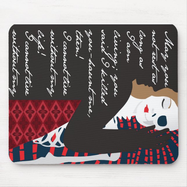 Mousepad Emily Bronte/Wuthering o design do presente da (Frente)