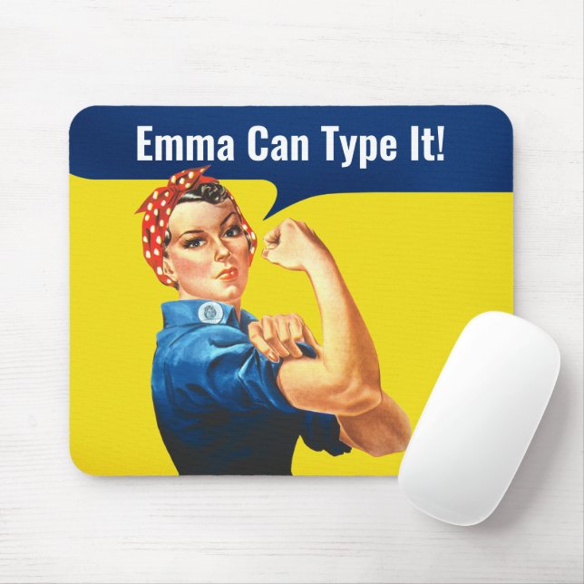 Mousepad "EMMA Pode Digitalizá-Lo" motivacional Rosie the R (Com mouse)