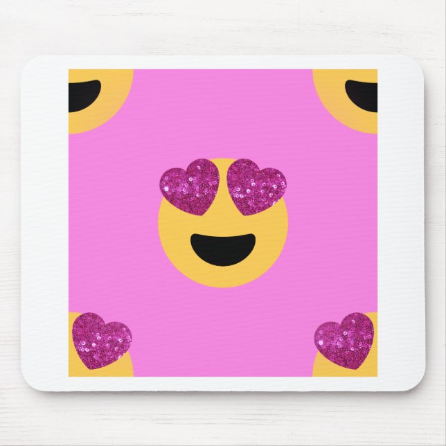 Mousepad emoji do coração (Frente)